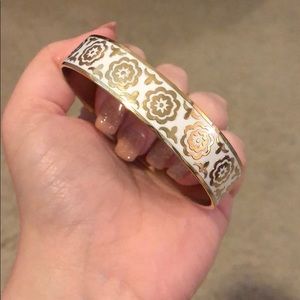 White + Gold Bangle